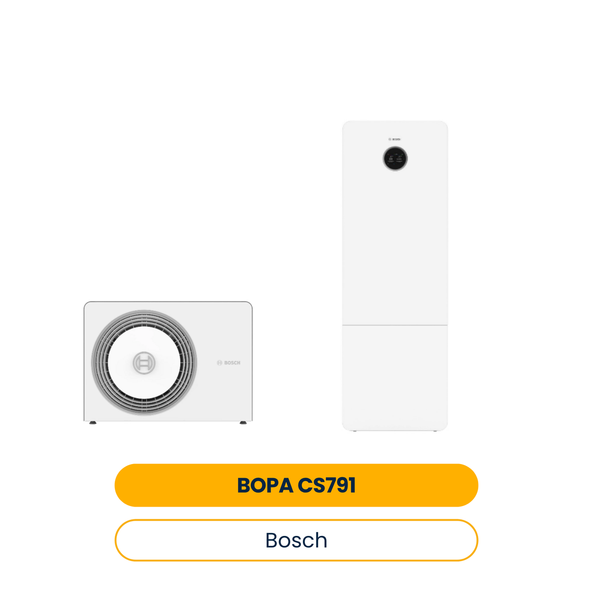 BOSCH Luftwärmepumpen-Paket BOPA CS791 AW 12 OR-T, CS6800iAW 12 M (Art.-Nr. 7739623437)