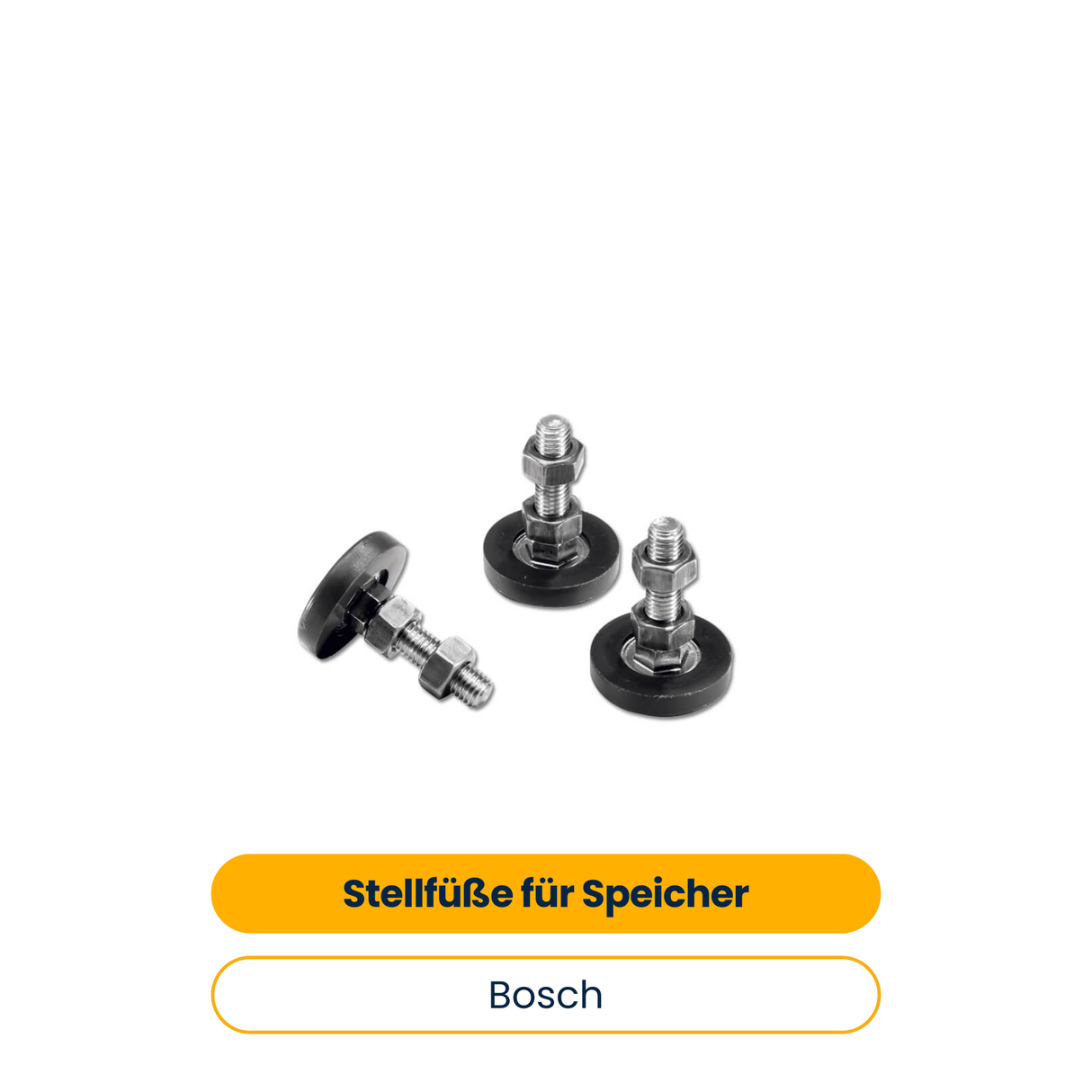 BOSCH Zubehör für Warmwasserspeicher Stellfüße für Speicher 500-1000L (3 St.) (Art.-Nr. 8718590658)